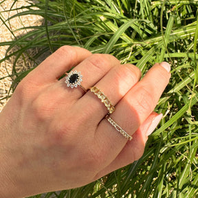 Tiny Figaro Stacking Ring | 9K