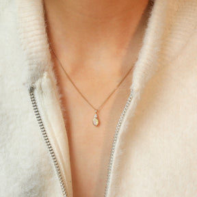 Jacki Opal & Diamond pendant | 9K