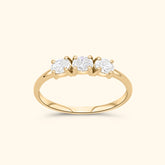 Trio Diamond Ring | 14K Goud
